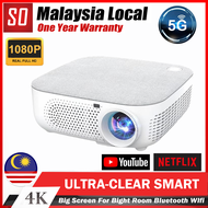 【Malaysia Seller】G1 4K  Android Smart Projector 7500 Lumens  Mirror Screen 1080P for Phone Laptop HD