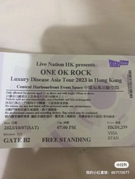 One ok Rock 1299$ 原價