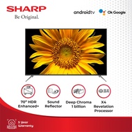 Sharp LED TV 4K Ultra-HDR Android TV 4T-C70DL1X Black 70 inch