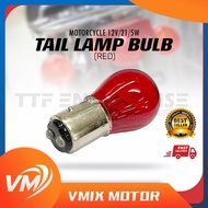 TAIL LAMP BULB (RED) 12V/21/5W MOTORCYCLE TAIL LAMP HALOGEN RED BULB