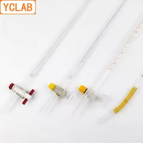YCLAB 10mL Glass Burette for Acid & Alkali Class A Laboratory Chemistry Equipment