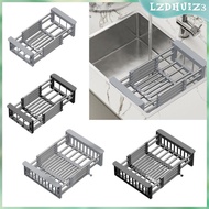 [lzdhuiz3] over The Sink Dish Drying Rack Stainless Steel Dish Drainer for Utenil Pans
