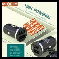 MOXOM MX-VC10 2.4A DUAL USB OUTPUT CAR CHARGER FAST CHARGING 2 USB PORT BLACK