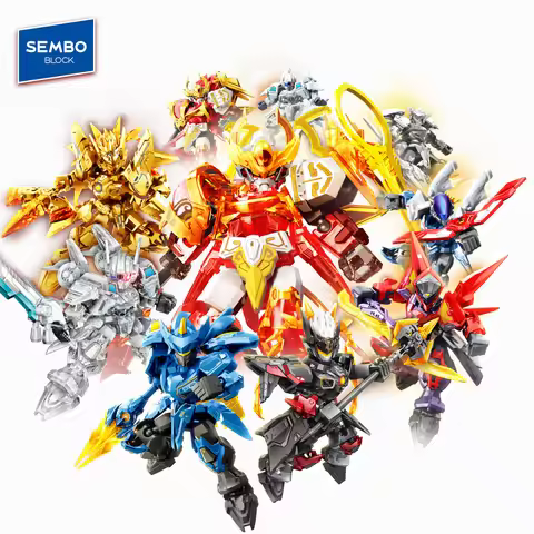 SEMBO BLOCK Mecha Assembly Building Blocks Robot Model Bricks Blind Box Collectible Ornaments Birthd