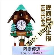 歐式布谷鳥掛鐘創意壁掛鐘音樂田園整點報時客廳兒童房咕咕鐘鐘表