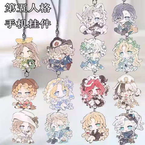 Identity V Mike Morton Demi Bourbon MemorY Frederick Kreiburg Mobile Phone Lanyard Chain Phone Case