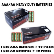 (1Box-40Pcs) Toshiba AA & AAA Heavy Duty 1.5V Battery / Bateri Toshiba AA & AAA (1Kotak-40Biji) - 10