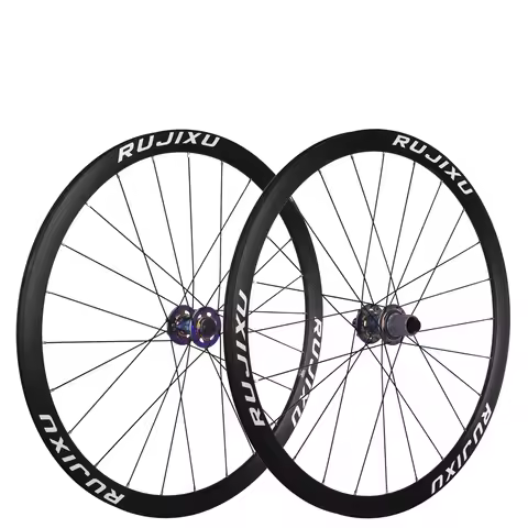 RUJIXU 700C Gravel Road Bike Wheelset 30 35mm Aluminum Alloy Disc Brake Lightweight Road Bicycle Whe