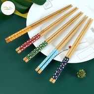 Combo 50 Đôi đũa gỗ tre hoa văn - dài 24cm