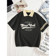 T-Shirt POLO NY BIG Size (M - 6XL) Jumbo Polo Shirt Motif Polo Shirt Unisex ML XL XXL 3XL 4XL 5XL 6L