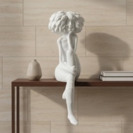 3 Pieces Modern Minimalist Abstract Woman Statue with Unique Texture, Sculpture Gift Idea for Showro