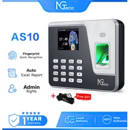 ZKTeco AS10 Fingerprint/Password Attendance Machine Time Recorder Bundy Clock Punch Card Biometrics