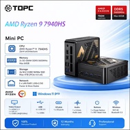 TOPC AMD Ryzen 9 8945HS/ 7940HS/ 6900HX/ R7 7840HS/ 8845HS OCulink DDR5 Windows WIFI6 BT5.3 Mini PC