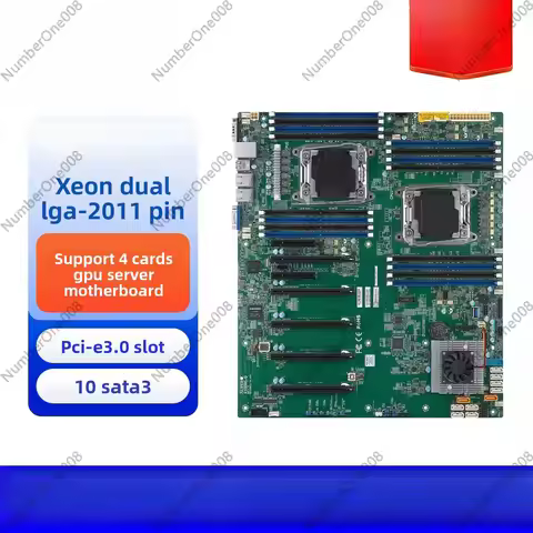 Dual X99 Chipset Server Motherboard LGA2011-3 DDR4 E-ATX for Workstation PC