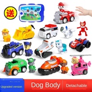 9PCS/set Upgrade Genuine Paw Patrol Toys Rescue Vehicle Set with Tablet Puppy Dog Police Car Ryder C