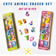 Cute animal Eraser set kids birthday goodie bag return gift Children’s Day Gift