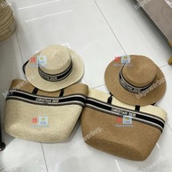 新款 DIOR 沙灘包+平頂帽 認準hkpowerbuy. 冷帽 遮陽帽 棒球帽 禮物 旅遊 戶外