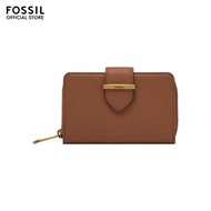 Fossil Women's Bryce Wallet Long wallet ( SWL2863210 ) - Brown Leather