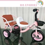 Factory Supplier Children's Double Tricycle Can Take People Baby Bicycle Two-Child Baby Walking Tool Children's Tricycle