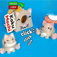 3D CLICKER Koku Mochi Cat House Clicker Figure Keychain