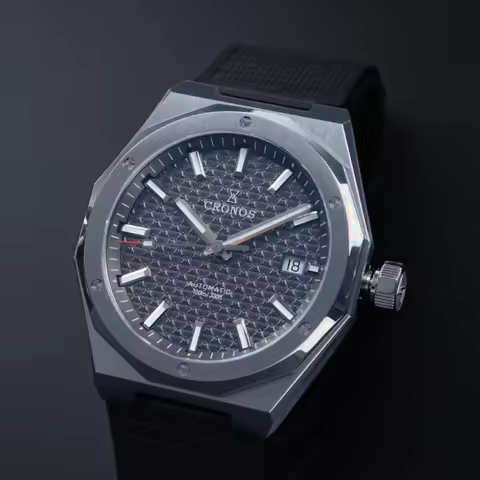 Cronos L6028 Luxury Men's Watch PT5000 Movement Sapphire Crystal 10ATM See-through Back Waterproof 1