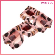 2 Pcs Glasses Fancy Dress Cool Sunglasses Funky Plush Fuzzy Eyewear  uiran