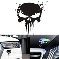 Skull Blood Skull Car Sticker Horror Skull Drip Blood Splash Car Sticker Decorative Reflective Stick