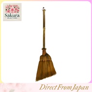 Handmade Shuro Broom with 5 Knots, Short Handle