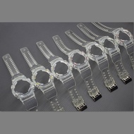 Transparent Color Integrated set Watchband for Casio G-SHOCK GA100 GA110 GA120 GA140 Strap and Bezel