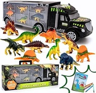 Dinosaurs Transport Carrier Truck Toy with Dinosaur Toys Inside - Best dinosaur kids toy for ages 3