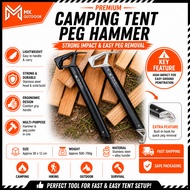 Lightweight Camping Tent Peg Hammer Stainless Steel Nail Puller Extractor Camping Hammer