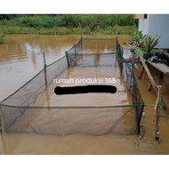 Fish net cage 5m x 1.5m x 1.1m floating net cage fish pond fish net