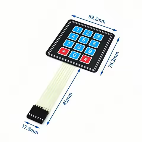 1/5/10pcs 3*4 4*4 Matrix Array/Matrix Keyboard 12 Key 16 Key Membrane Switch Keypad for arduino 3x4 