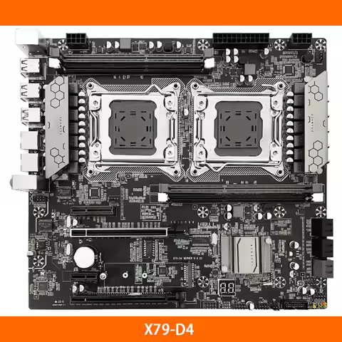 X79 For JGINYUE X79-D4 Two-Way E-ATX LGA 2011 DDR3 256G Desktop Motherboard High Quality Fast Ship