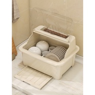 Dish Storage Rack Kitchen Household Tableware Storage Box Cupboard Drain Storage Shelf Chopsticks Pl