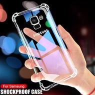 Luxury Shockproof Transparent Case For Samsung Galaxy A5 A7 A9 J2 J8 2018 Cases Samsung A6 A8 J4 J6