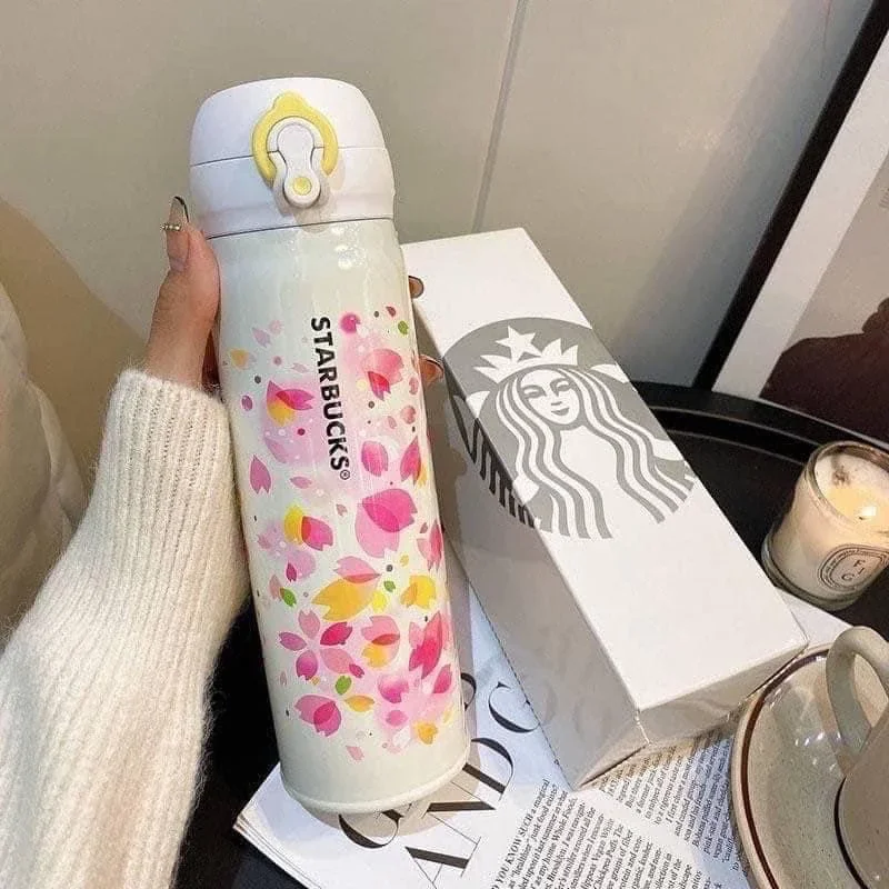 🌸Starbucks Sakura คอลใหม่ น่ารักน่าใช้มาก เก็บอุณหภูมิร้อน-เย็น สาวกห้ามพลาด🥰🥰  👉ขนาด: 500ml