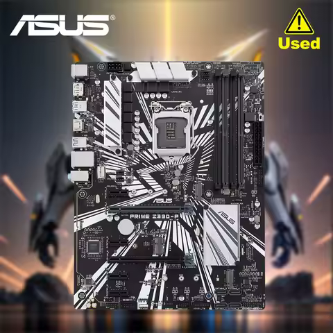 Used ASUS Z390-P LGA1151 (Intel 8th and 9th Gen) ATX Motherboard for Cryptocurrency Mining(BTC) with