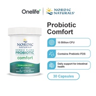 Nordic Naturals Nordic Flora Probiotic Comfort 15B CFU 30 Capsules - For Gut Health and Reduce Bloat