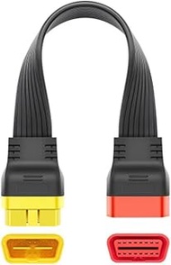 Skycityworld 1.18ft/36cm Flat 16Pin OBD2 Extension Cable for X431 V/PRO3/Easydiag Male to Female