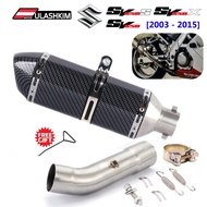 SV650 Slip On Exhuast For SUZUKI SV650 SV650X SV650S 2003 - 2015 Motorcycle Exhaust Pipe Escape Midd