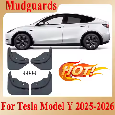 Tesla Model Y Mudflaps For Tesla Model Y 2025 2026 4PCS Wheel Mudflaps Tesla Front Rear Mudguards Sp