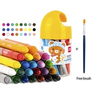 Chuka Deli 24 Màu Sắc Với Nhựa Bao Vây Màu sáp dầu Sáp Crayon bút màu Paiting Bút Chì Kid Quà Tặng M