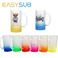Sublimation Frosted Ombre Gradient Mug 16oz