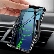 [คุณภาพสูง] ที่ชาร์จไร้สายที่ชาร์จในรถไร้สายแม่เหล็กติดที่วางโทรศัพท์ในรถอัตโนมัติสำหรับชาร์จในรถเร็วอินฟราเรด14 13 12 X Samsung XingGe