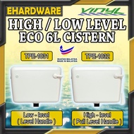 High Low Level Vinyl Eco Cistern Lift Up Valve 6L Complete Set High or Low Level Cistern Kotak Jamba