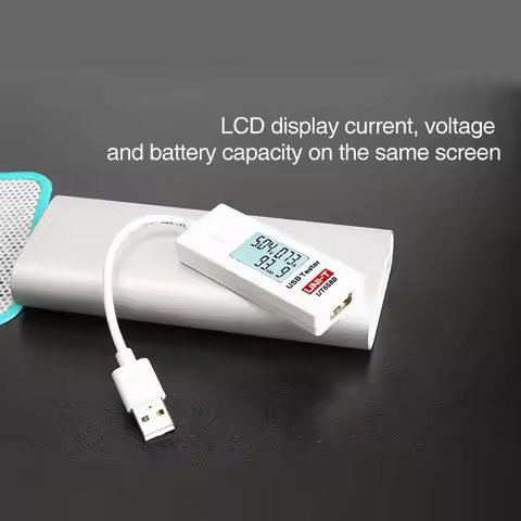 1Pc UT658B USB Power Meter LCD Digital Ammeter Voltmeter For Current Voltage Battery Capacity Monito