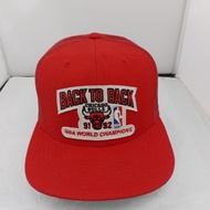 snapback trucker mitchell and ness chicago bulls second original