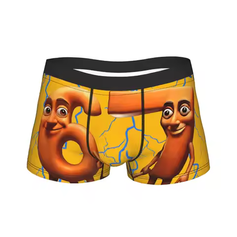 Funny Sixty Seven Brainrot Italian Underwear Print Trunk Quality Male Panties Breathable Boxer Brief