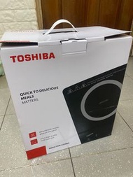 全新！Toshiba 輕便式電磁爐IC-R19RH連 27cm不銹鋼邊爐鍋一個